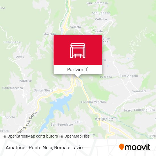 Mappa Amatrice | Ponte Neia
