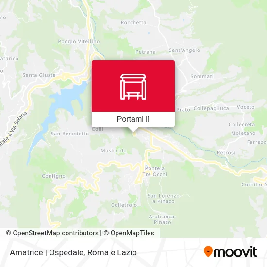 Mappa Amatrice | Ospedale