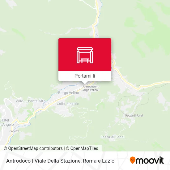 Mappa Antrodoco | Viale Della Stazione