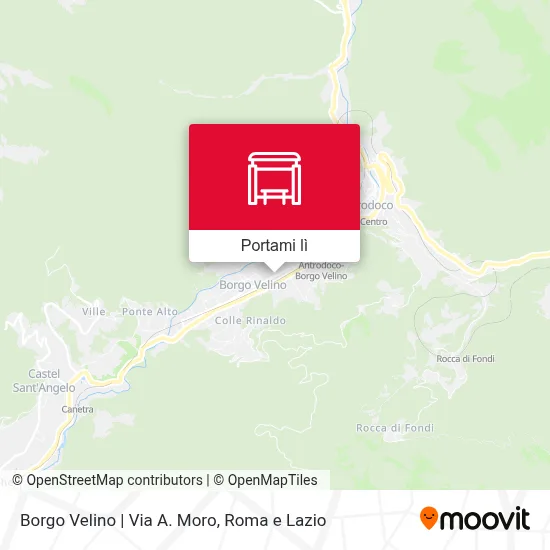 Mappa Borgo Velino | Via A. Moro