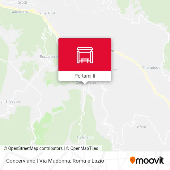 Mappa Concerviano | Via Madonna