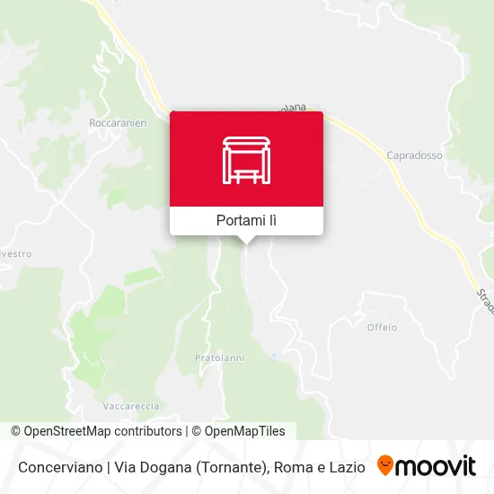 Mappa Concerviano | Via Dogana (Tornante)