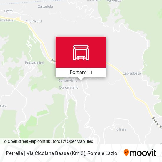 Mappa Petrella | Via Cicolana Bassa (Km 2)