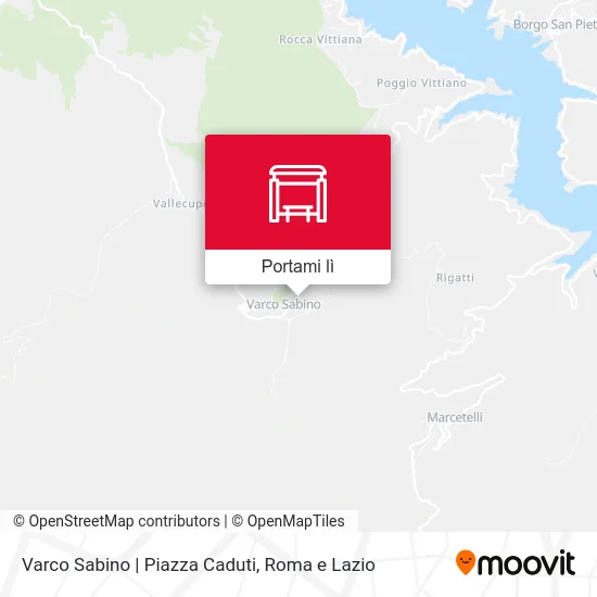 Mappa Varco Sabino | Piazza Caduti