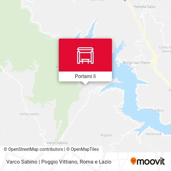 Mappa Varco Sabino | Poggio Vittiano