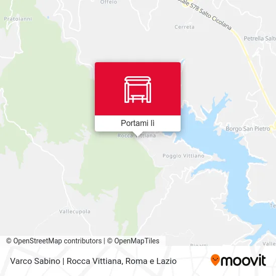 Mappa Varco Sabino | Rocca Vittiana