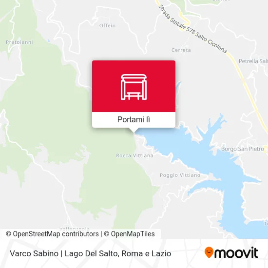Mappa Varco Sabino | Lago Del Salto