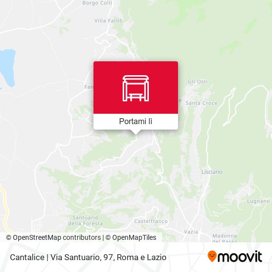 Mappa Cantalice | Via Santuario, 97