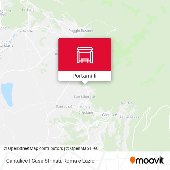 Mappa Cantalice | Case Strinati