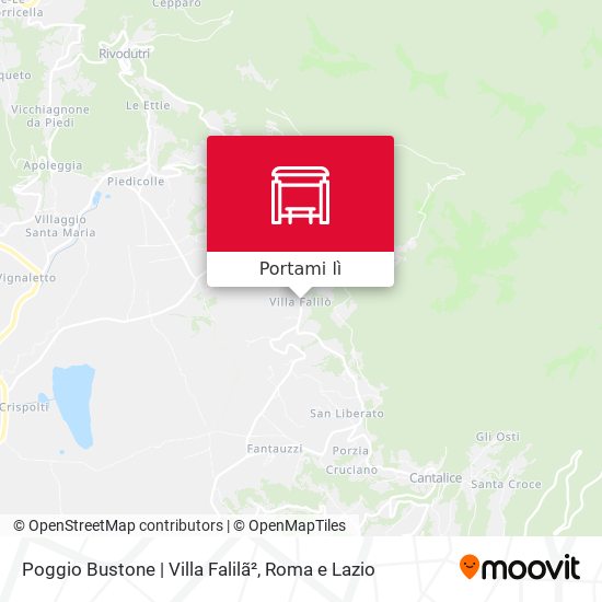 Mappa Poggio Bustone | Villa Falilã²