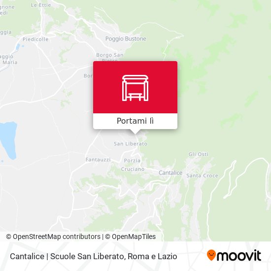 Mappa Cantalice | Scuole San Liberato
