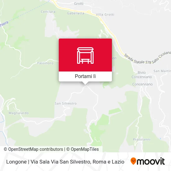 Mappa Longone | Via Sala Via San Silvestro