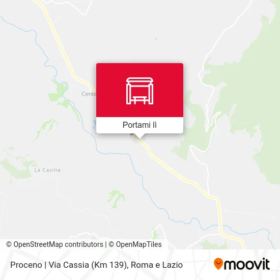 Mappa Proceno | Via Cassia (Km 139)