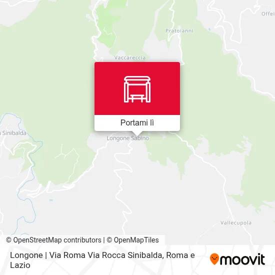 Mappa Longone | Via Roma Via Rocca Sinibalda
