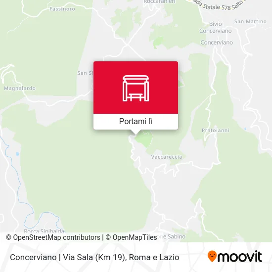 Mappa Concerviano | Via Sala (Km 19)