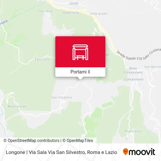 Mappa Longone | Via Sala Via San Silvestro