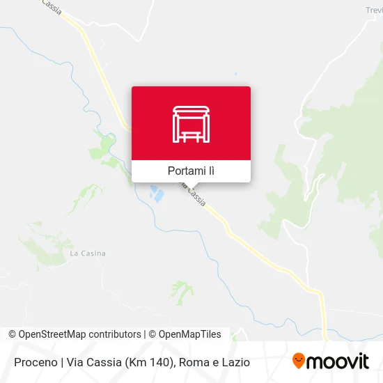 Mappa Proceno | Via Cassia (Km 140)