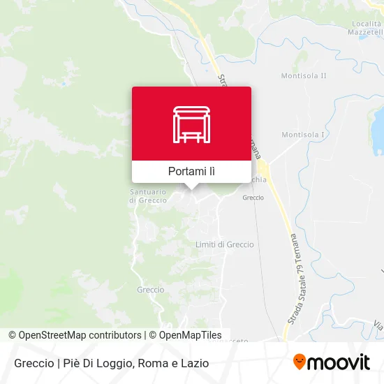 Mappa Greccio | Piè Di Loggio
