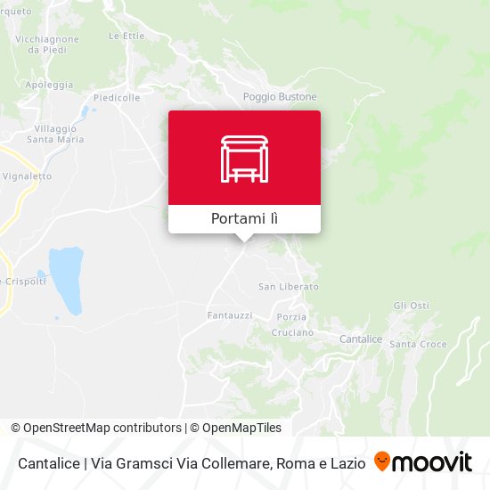 Mappa Cantalice | Via Gramsci Via Collemare