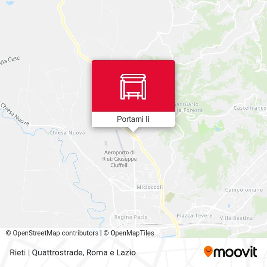 Mappa Rieti | Quattrostrade