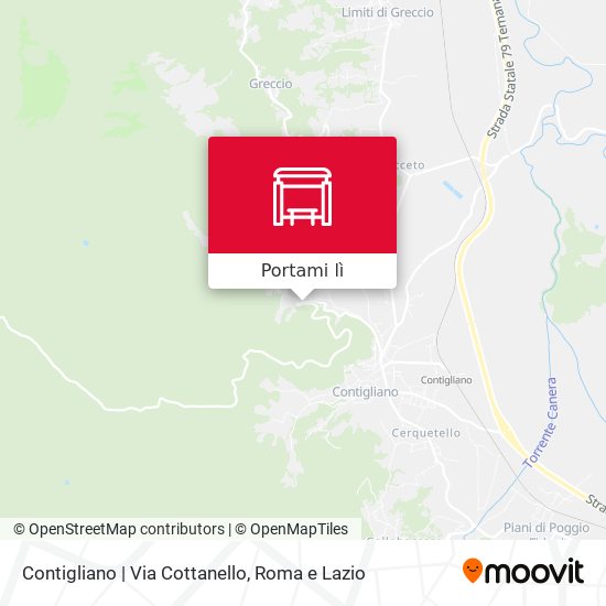 Mappa Contigliano | Via Cottanello