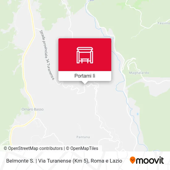Mappa Belmonte S. | Via Turanense (Km 5)