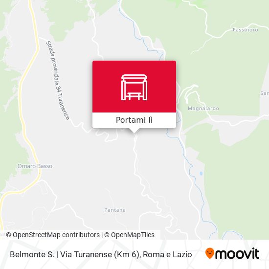 Mappa Belmonte S. | Via Turanense (Km 6)