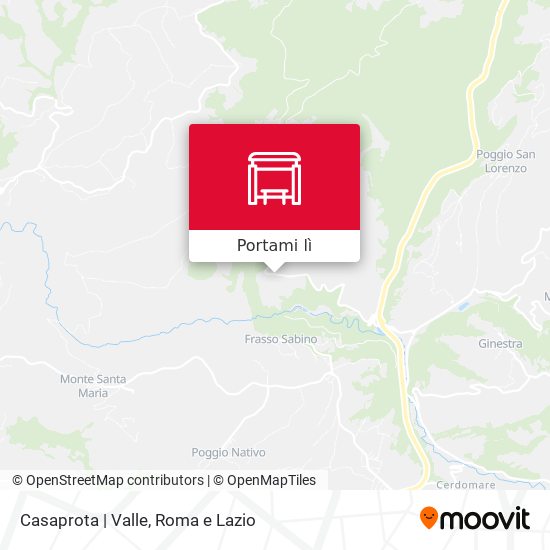Mappa Casaprota | Valle