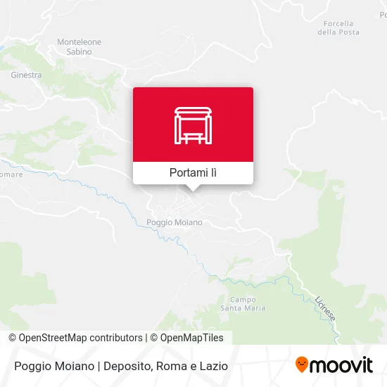 Mappa Poggio Moiano | Deposito