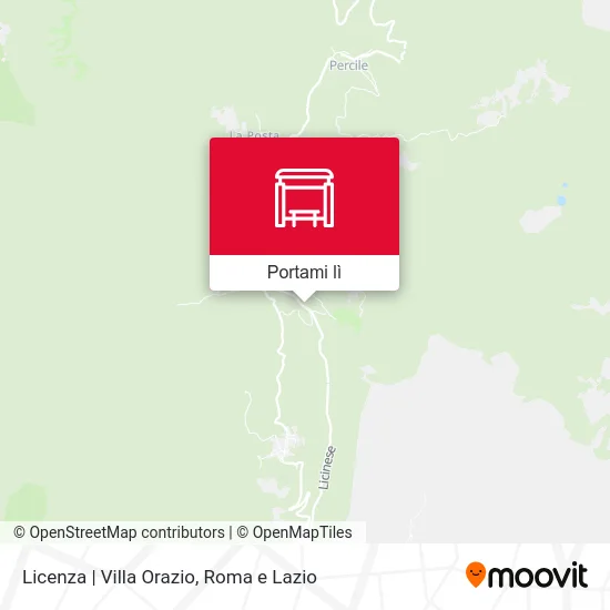 Mappa Licenza | Villa Orazio