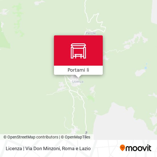 Mappa Licenza | Via Don Minzoni