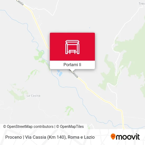 Mappa Proceno | Via Cassia (Km 140)