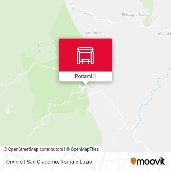Mappa Orvinio | San Giacomo