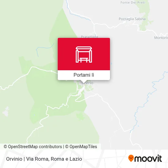 Mappa Orvinio | Via Roma