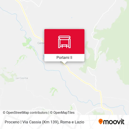 Mappa Proceno | Via Cassia (Km 139)