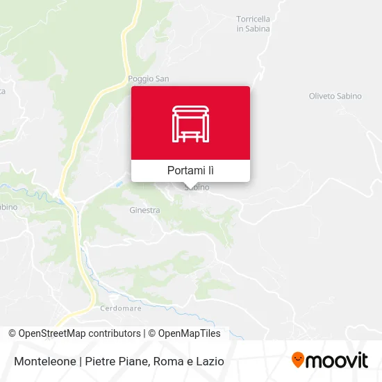 Mappa Monteleone | Pietre Piane