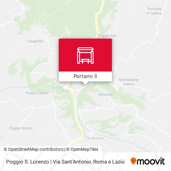 Mappa Poggio S. Lorenzo | Via Sant'Antonio