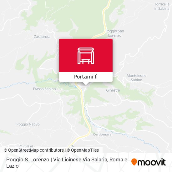 Mappa Poggio S. Lorenzo | Via Licinese Via Salaria