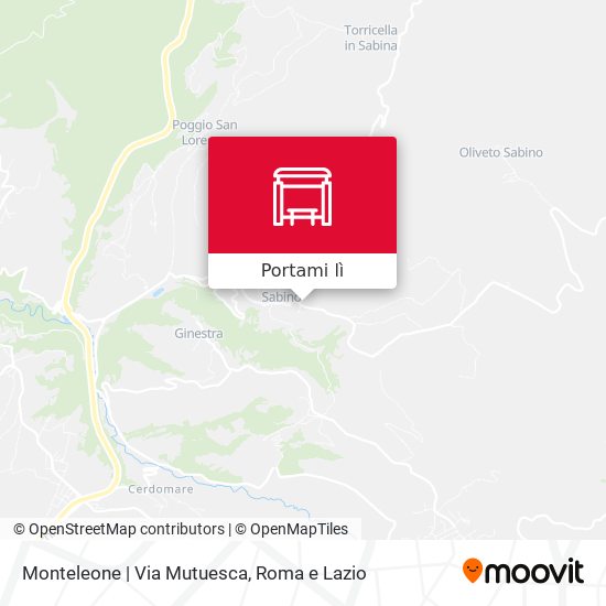 Mappa Monteleone | Via Mutuesca