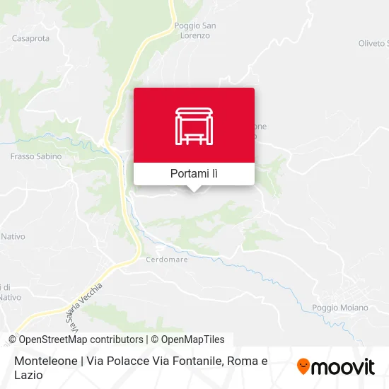 Mappa Monteleone | Via Polacce Via Fontanile