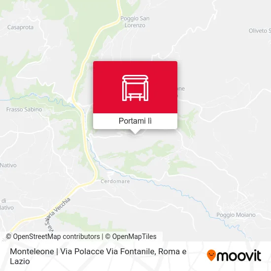 Mappa Monteleone | Via Polacce Via Fontanile