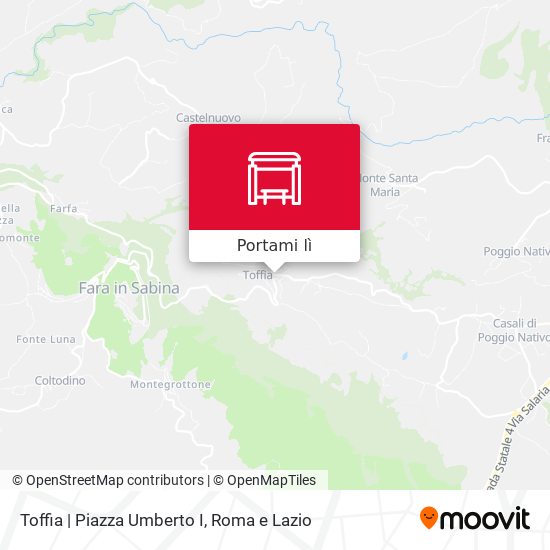 Mappa Toffia | Piazza Umberto I