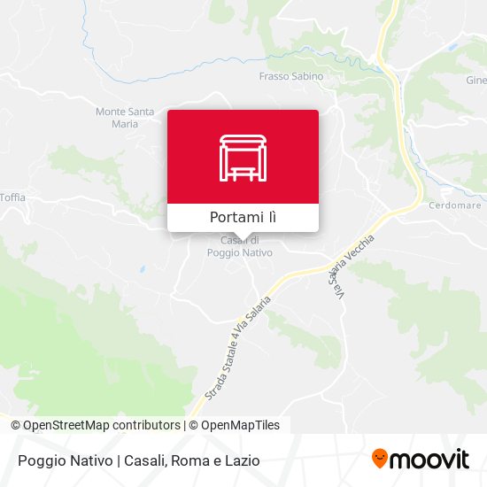 Mappa Poggio Nativo | Casali