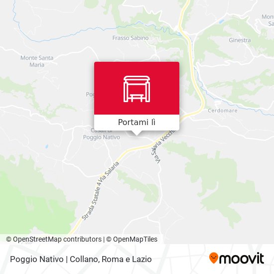 Mappa Poggio Nativo | Collano