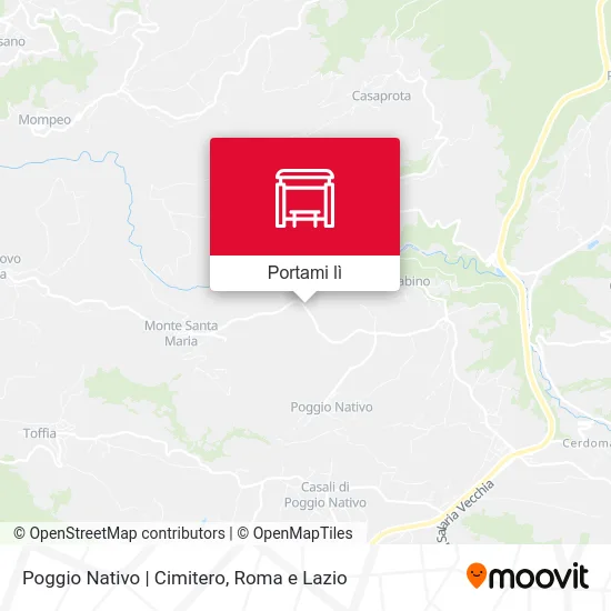 Mappa Poggio Nativo | Cimitero