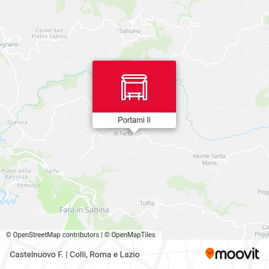 Mappa Castelnuovo F. | Colli