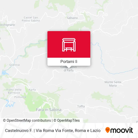 Mappa Castelnuovo F. | Via Roma Via Fonte