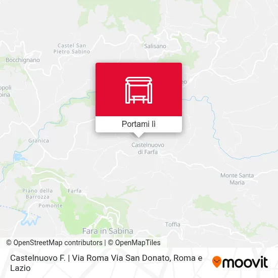 Mappa Castelnuovo F. | Via Roma Via San Donato