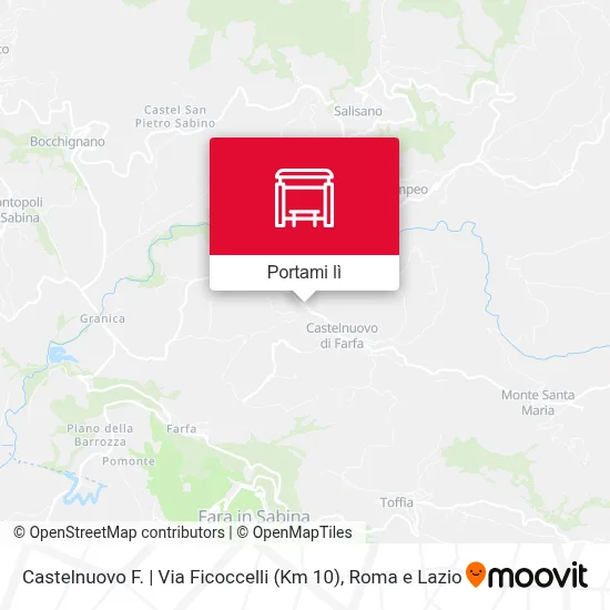 Mappa Castelnuovo F. | Via Ficoccelli (Km 10)