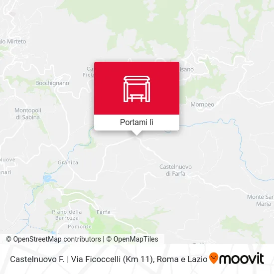 Mappa Castelnuovo F. | Via Ficoccelli (Km 11)